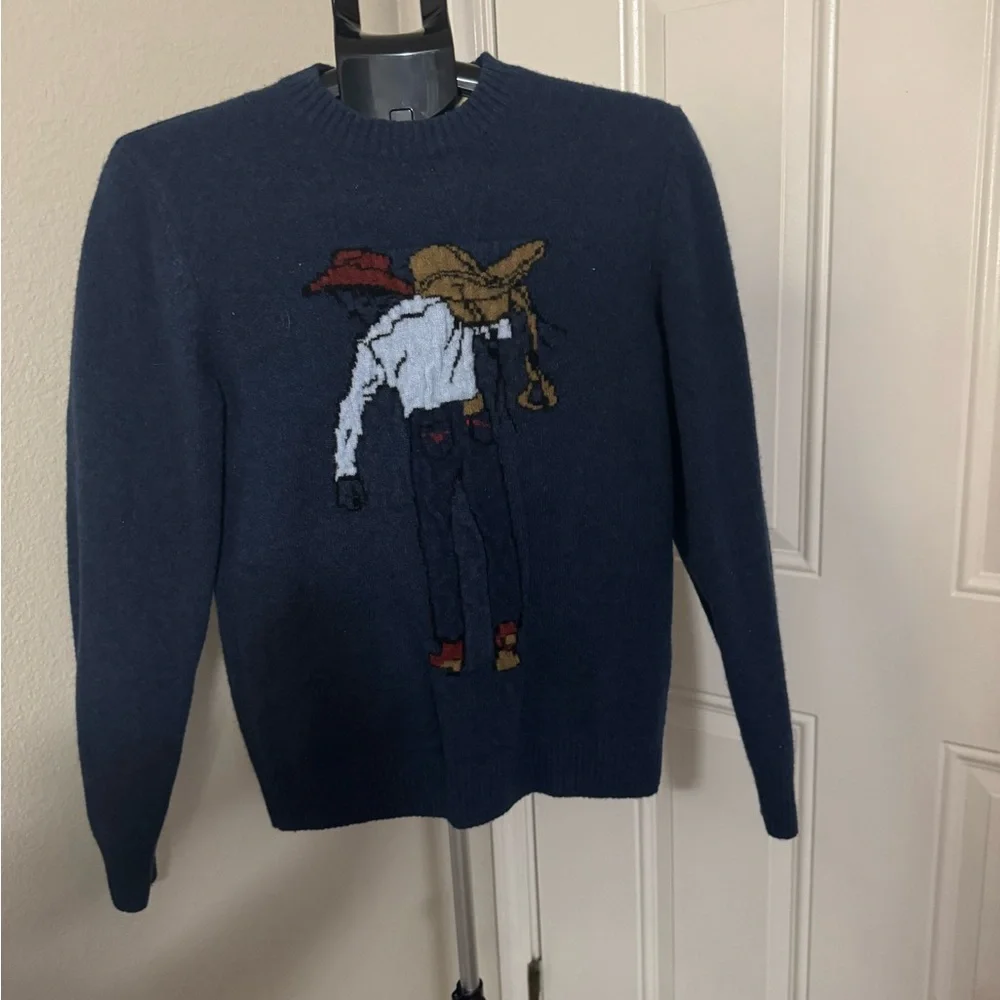 Levi's Dark Blue Sweater with Cowboy Graphic‎ - Picture 5 of 5
